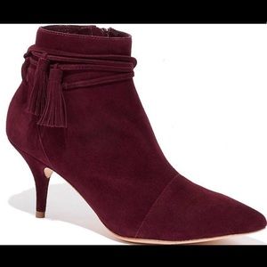 BRAND NEW Bordeaux Ange Suede Booties